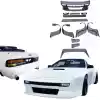 VSaero FRP TKYO Wide Body Smooth Kit for Mazda RX-7 FC3S 1986-1992 - Image 3