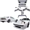 VSaero FRP TKYO Wide Body Smooth Kit w Wing for Mazda RX-7 FC3S 1986-1992 - Image 2