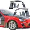 VSaero FRP VAR Wide Body Fenders (front) 8pc 50mm for Toyota 86 2017-2020 - Image 1