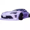 VSaero FRP AG T2 Wide Body Fenders (front) 4pc 50mm for Scion FR-S ZN6 2013-2016 - Image 2