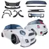 VSaero FRP LBPE Wide Body Kit /w Wings for Mini Cooper R56 R57 2007-2013 - Image 2