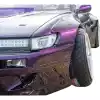 VSaero FRP TKYO v3 Wide Body Fender Flares (front) 40mm for Nissan Silvia S13 1989-1994 > 2/3dr - Image 8