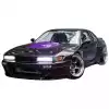 VSaero FRP TKYO v3 Wide Body Fender Flares (front) 40mm for Nissan Silvia S13 1989-1994 > 2/3dr - Image 9