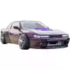 VSaero FRP TKYO v3 Wide Body Fender Flares (front) 40mm for Nissan Silvia S13 1989-1994 > 2/3dr - Image 11