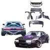 VSaero FRP TKYO v3 Wide Body Kit 10pc for Nissan Silvia S13 1989-1994 > 2dr Coupe - Image 2