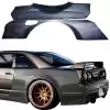 VSaero FRP TKYO Wide Body Fenders (rear) 90mm for Nissan Skyline R33 1995-1998 > 2dr Coupe - Image 1