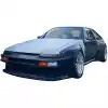 VSaero FRP TKYO Wide Body Fenders Flares (front) 40mm for Toyota Corolla AE86 Trueno 1984-1987 > 3dr Hatch - Image 2