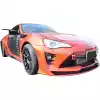 VSaero FRP AG T2 Wide Body Front Lip for Subaru BRZ ZN6 2013-2020 - Image 15