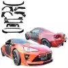 VSaero FRP AG T2 Wide Body Kit w Wings for Subaru BRZ ZN6 2013-2020 - Image 2