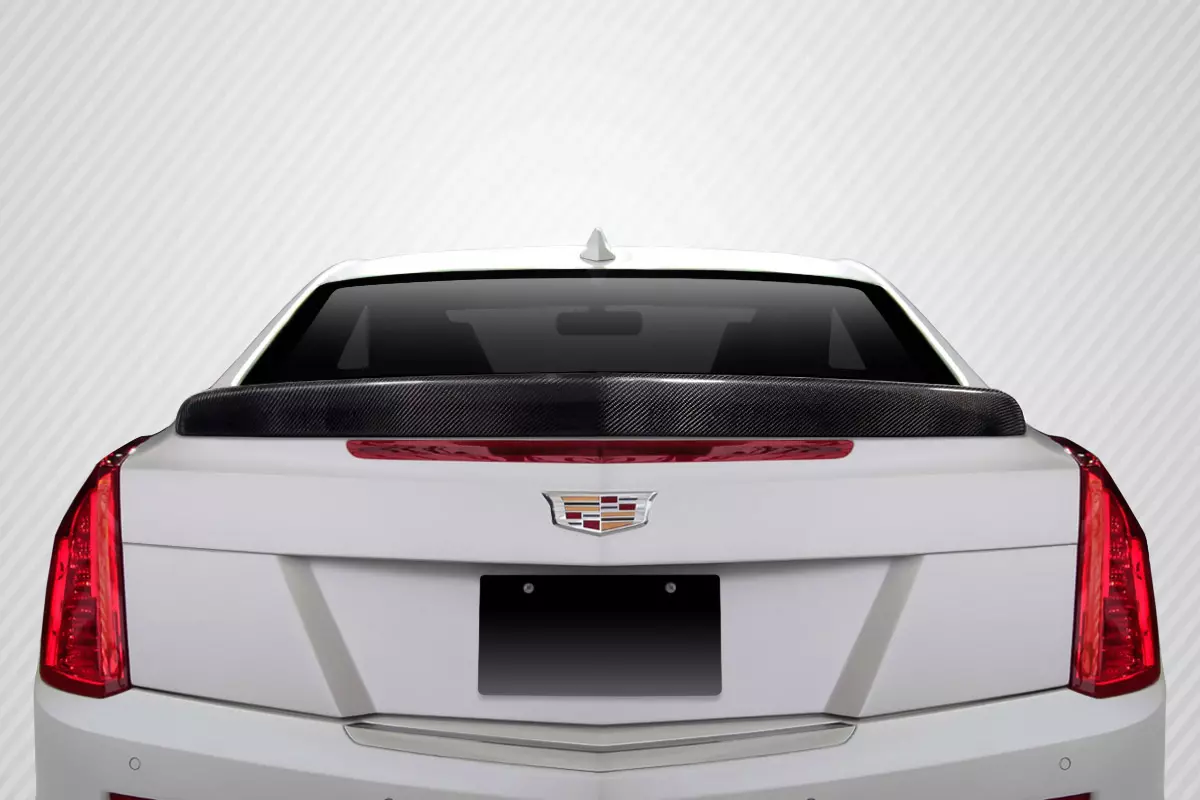 2012-2019 Cadillac ATS 2DR Carbon Creations V Look Rear Wing Spoiler 1 Piece - Image 1