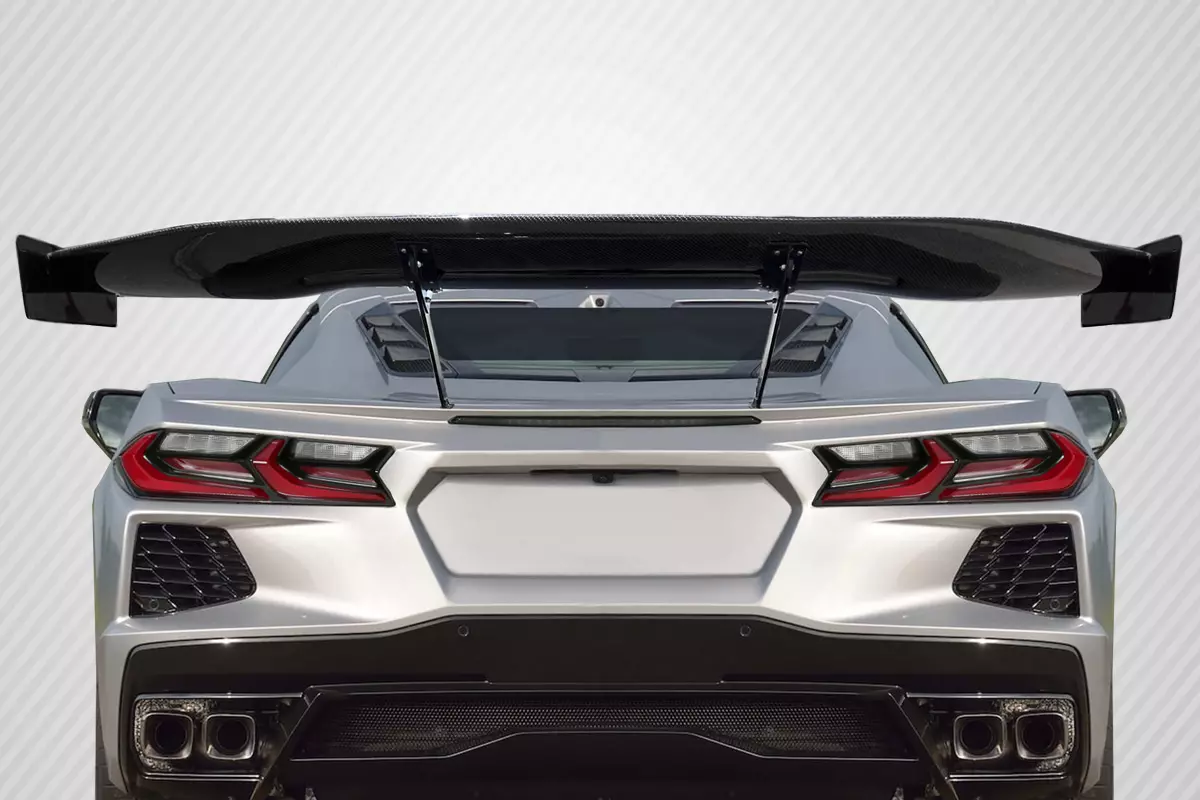 2020-2023 Chevrolet Corvette C8 Carbon Creations Gran Veloce GT Rear Wing Spoiler 5 Piece - Image 1