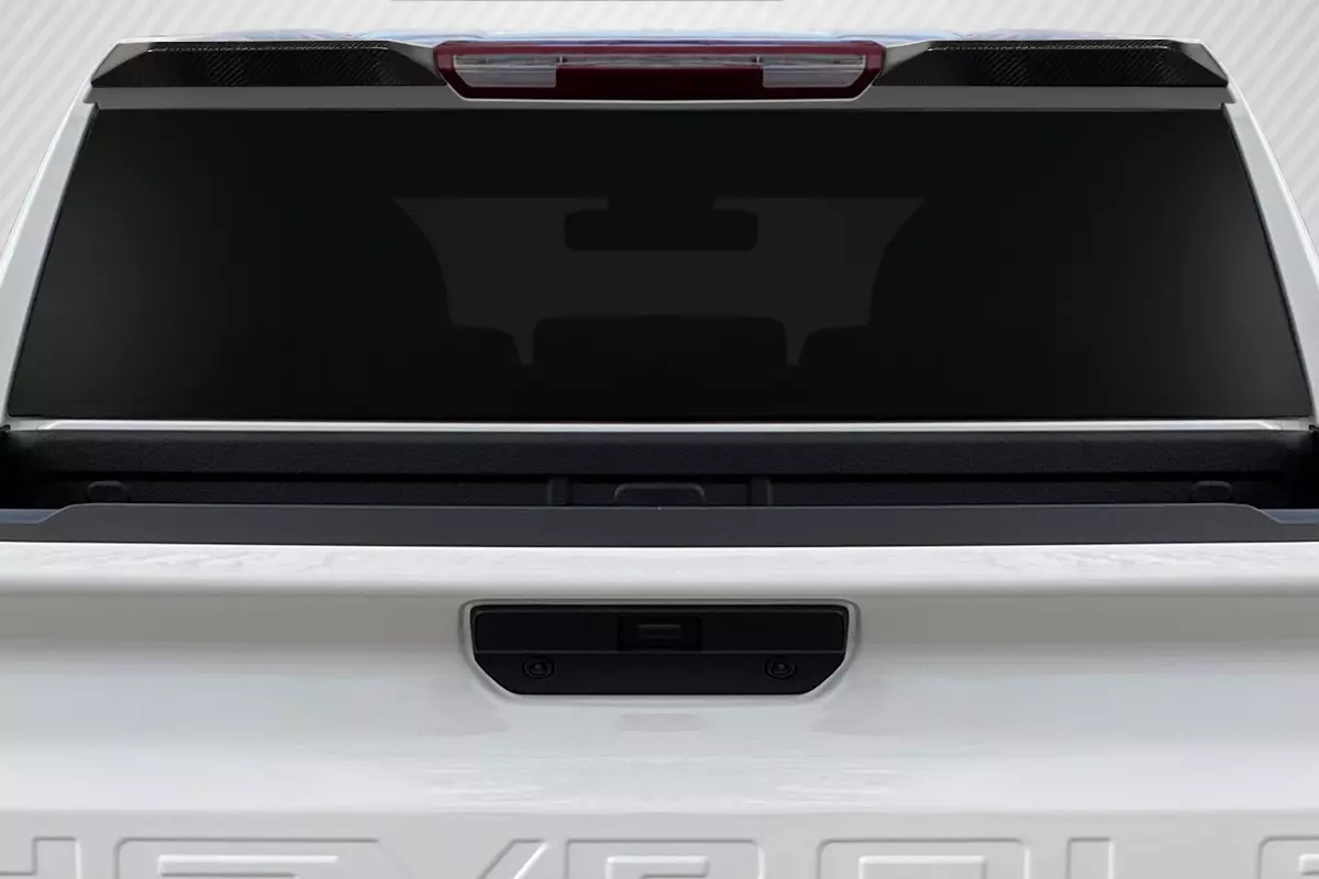 2019-2023 Chevrolet Silverado 1500 Carbon Creations Street Runner Rear Roof Wing Spoiler 2 Pieces - Image 1