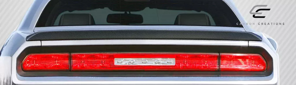2008-2023 Dodge Challenger Carbon Creations SRT Look Wing Trunk Lid Spoiler 1 Piece (S) - Image 2