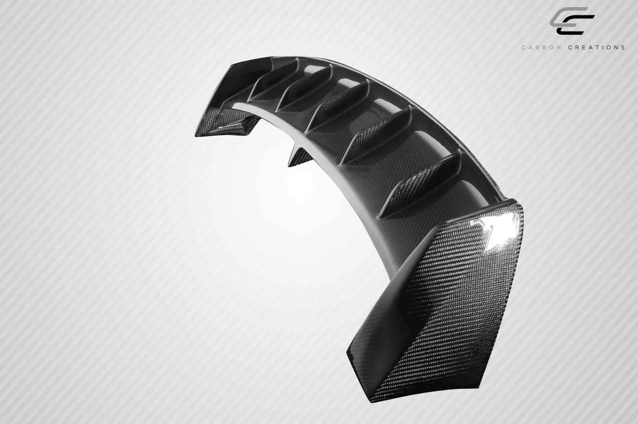 2012-2019 Fiat 500 Carbon Creations AVR Roof Wing Spoiler 1 Piece - Image 5