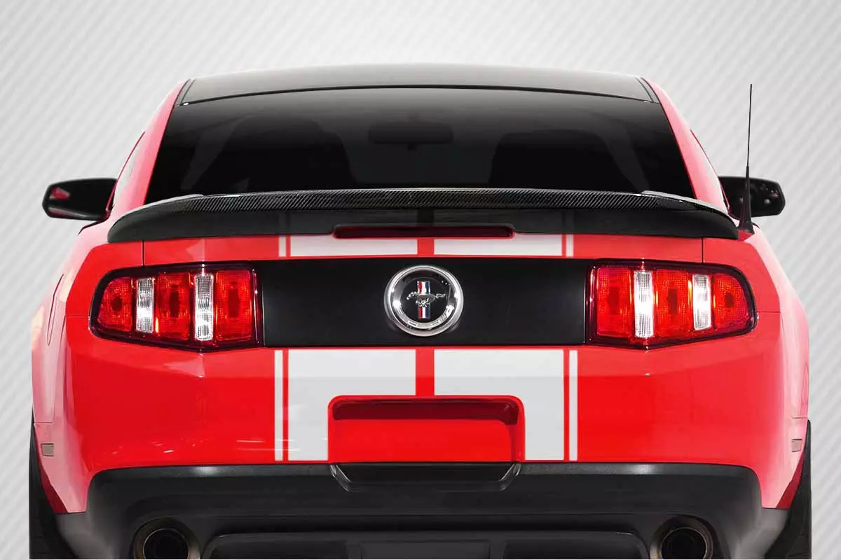 2010-2014 Ford Mustang Carbon Creations DriTech GT500 Look Wing Spoiler 1 Piece - Image 1