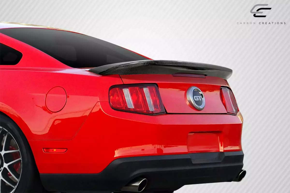 2010-2014 Ford Mustang Carbon Creations DriTech GT500 Look Wing Spoiler 1 Piece - Image 2