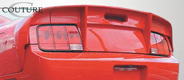 2005-2009 Ford Mustang Couture Urethane Demon Wing Trunk Lid Spoiler 3 Piece - Image 2