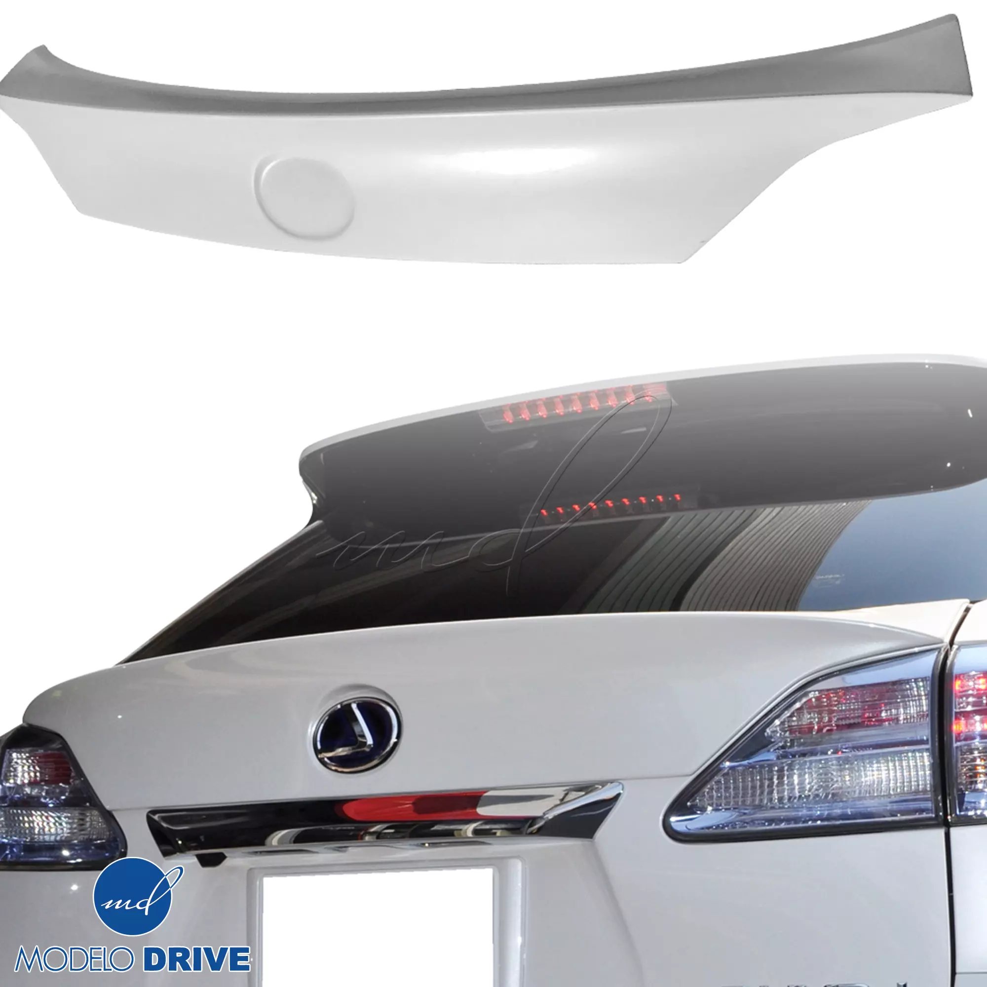 ModeloDrive FRP WAL BISO Spoiler Wing > Lexus RX-Series RX350 RX450 2010-2013 - Image 1