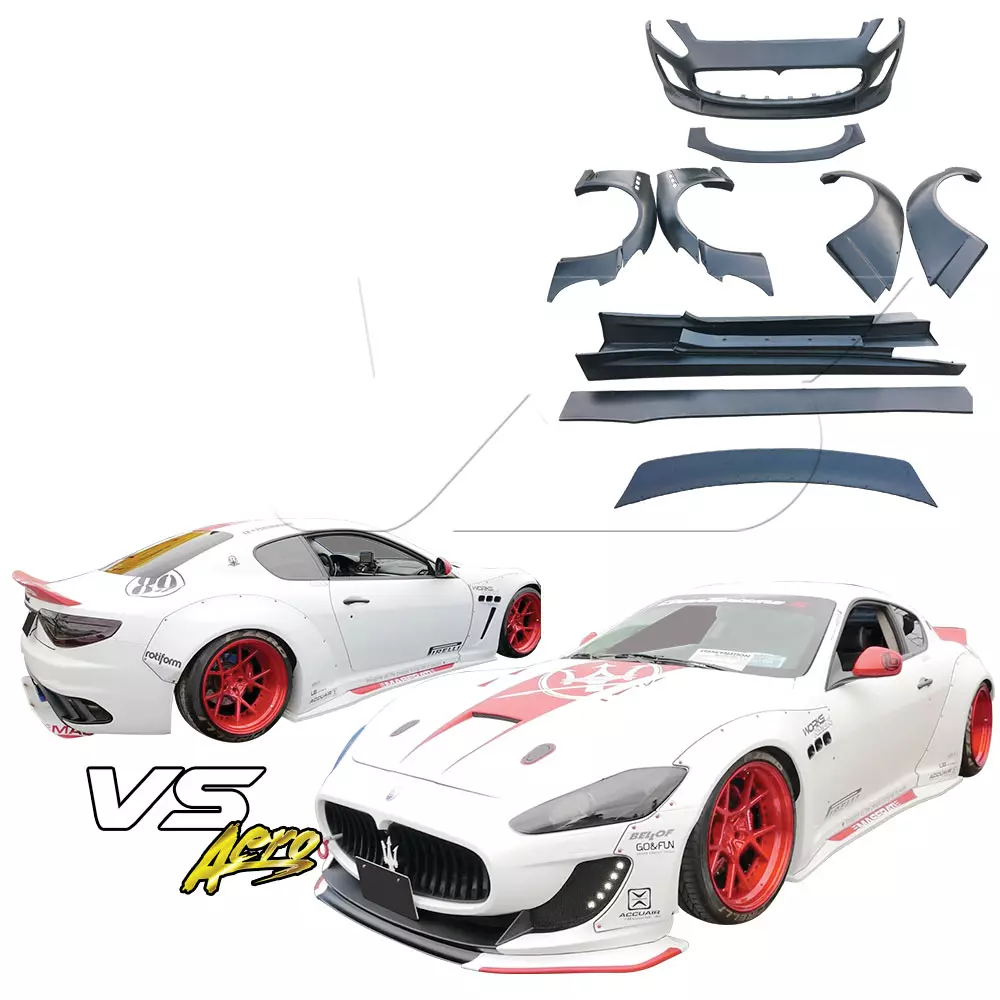 VSaero FRP LBPE Wide Body Kit /w Wing > Maserati GranTurismo 2008-2013 - Image 82