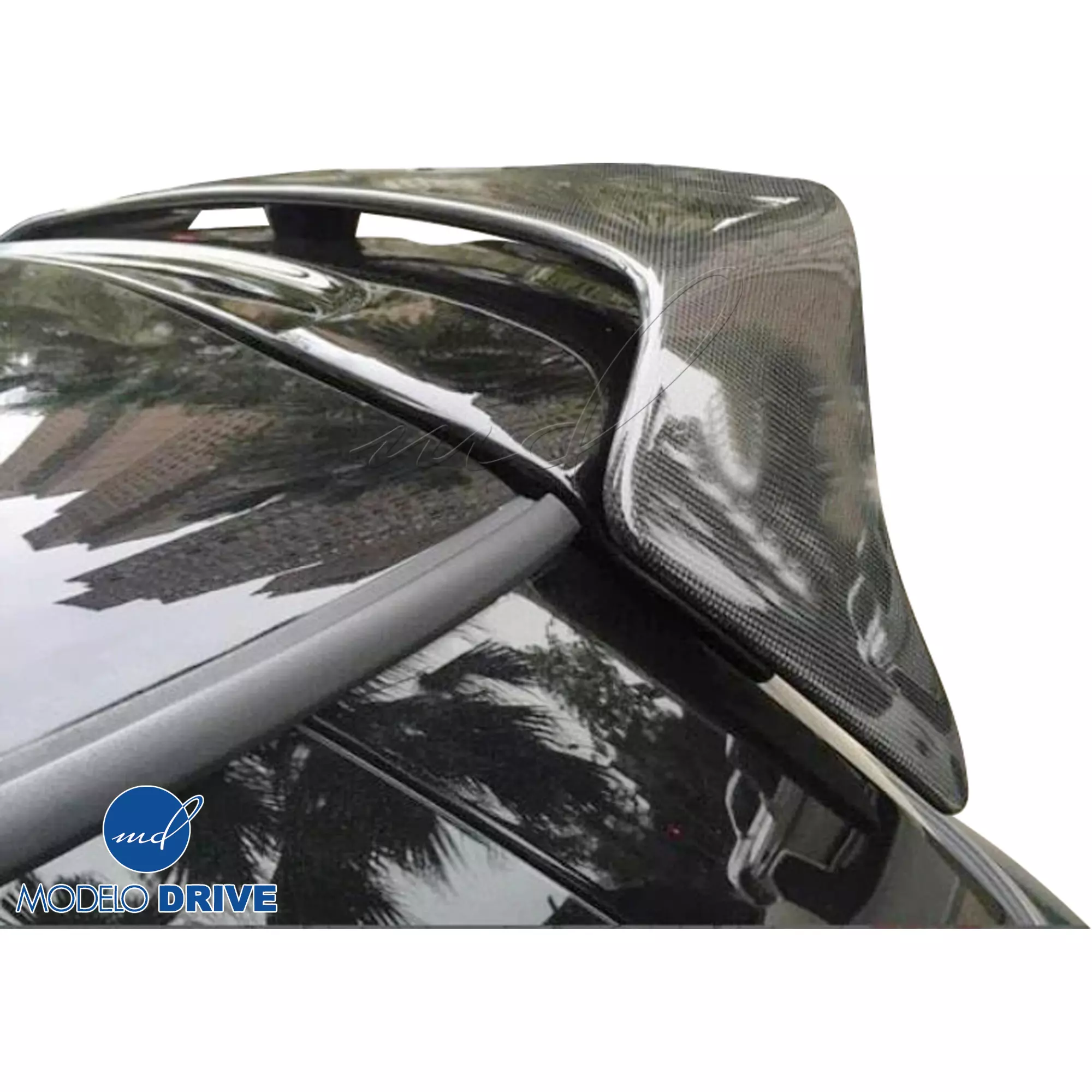 ModeloDrive Carbon Fiber DUAG Roof Spoiler Wing > Mini Mini Cooper F56 F57 2014-2020 - Image 1