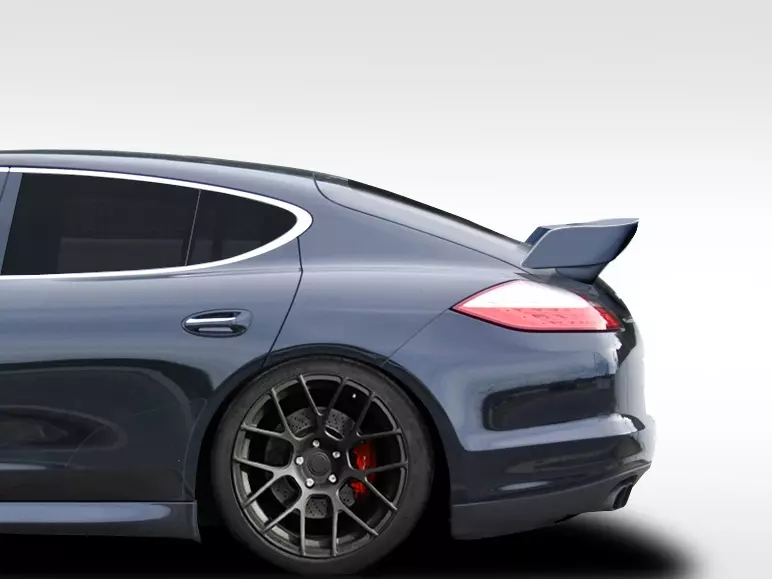 2010-2013 Porsche Panamera Eros Version 5 Wing Trunk Lid Spoiler 1 Piece - Image 1