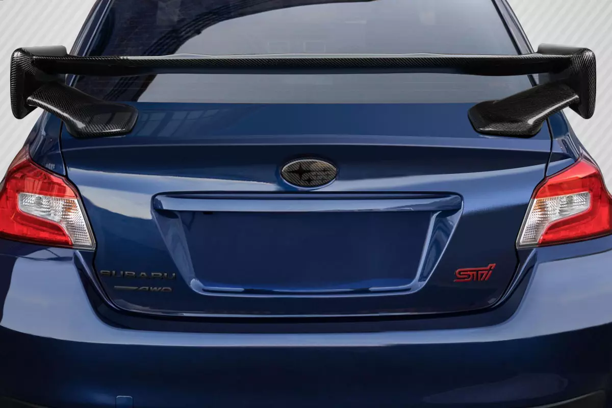 2015-2021 Subaru WRX STI Carbon Creations Low Pro Rear Wing Spoiler 1 Piece - Image 1