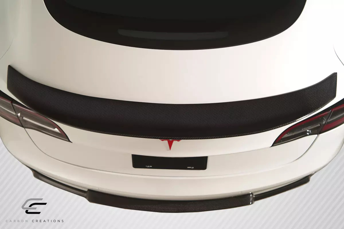 2018-2023 Tesla Model 3 Carbon Creations GT Concept Rear Wing Spoiler 1 Piece (ed_119745) - Image 3